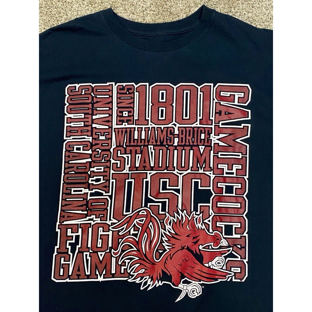 Russell Athletic South Carolina Gamecocks T-Shirt Men’s 2XL Black NCAA